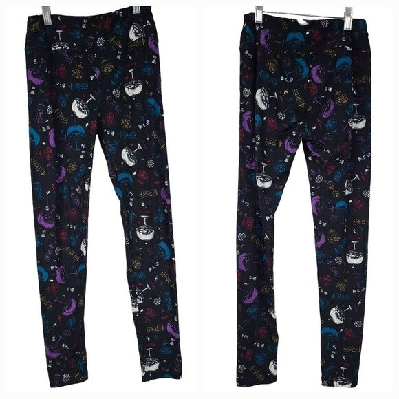 LuLaRoe Desserts One Size (2-10) Butter Soft Legging Cookies Sweet Stretch Pants - Picture 2 of 7